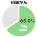 咽頭がん 65.0％